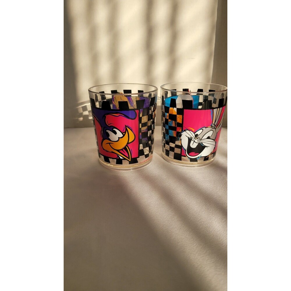 Looney Tunes Zak Designs Plastic Cups Vintage 90s Lot of 2
